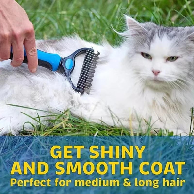 Dog Grooming Clippers - Haustier-Katzenhaar-Entfernungskamm Bürste Tierfell-Trimmer Entfilzungskämme Haustier-Katzenhaar-Entfernungskamm Bürste