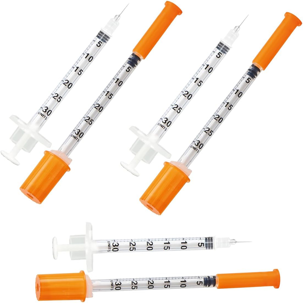 Pet Supplies Vet Clinic - 100 Stück 0,3ml 29G 13mm Insulinspritze,