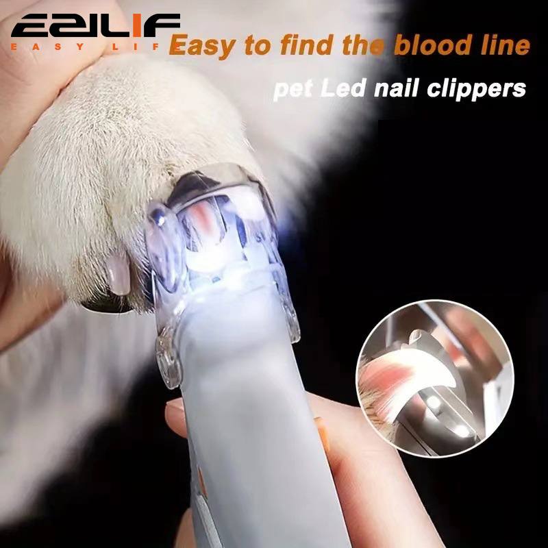 Dog Grooming Clippers - 1 Stück beleuchteter LED-Nagelknipser für Hunde
