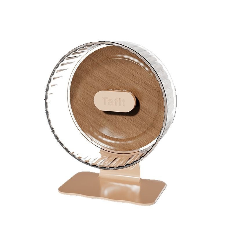 Hamster Cage Wheel - Geräuschloses Transparentes Hamster-Laufrad Übungsspielzeug für Zwerg-,