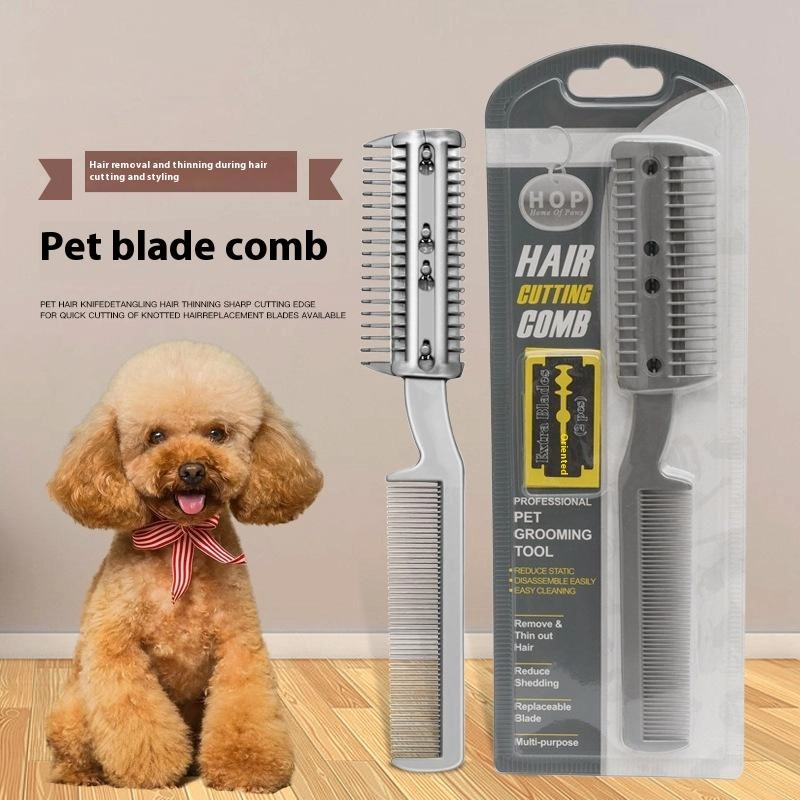 Dog Grooming Clippers - Bestseller 2-in-1 Pflegekamm, Tierhaar-Trimmer-Bürste für Hunde