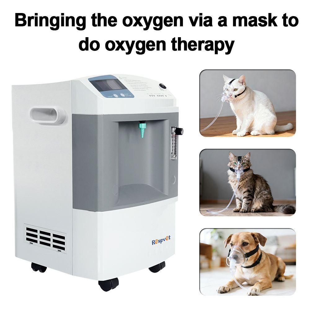 Pet Supplies Vet Clinic - Veterinärmedizinisches Sauerstoffversorgungsgerät Kleine Tierarzt-Notfallklinik Sauerstoffmaschine 5l/m