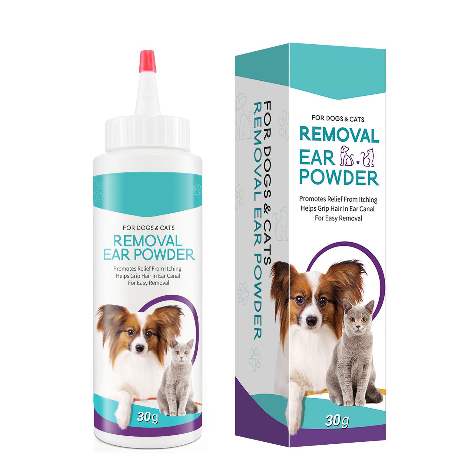 Pet Ear Cleaner - 30G Haustier Ohr Pulver Schmerzlos Ohr