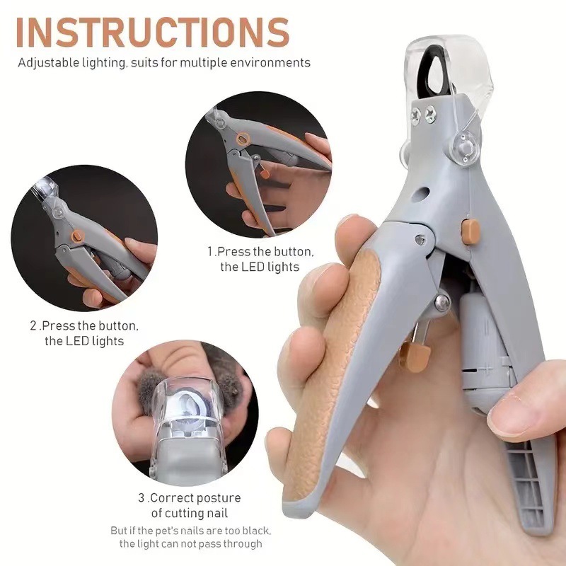 1 Stück beleuchteter LED-Nagel – Dog Grooming Clippers Bewertung und Preis