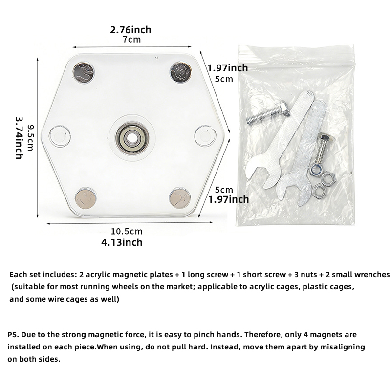 Magnetische Laufradhalterung - – Hamster Cage Wheel Bewertung und Preis