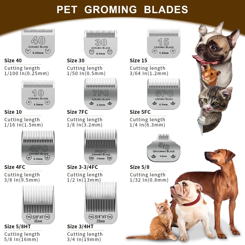 Abnehmbare Keramikklingen für  – Dog Grooming Clippers Bewertung und Preis