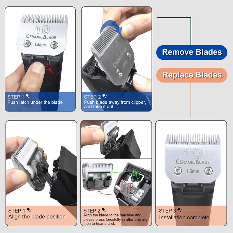 Abnehmbare Keramikklingen für  – Dog Grooming Clippers Bewertung und Preis