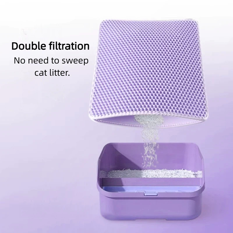 Lila Katzenstreu-Matte Doppels – Cat Litter Mat Bewertung und Preis