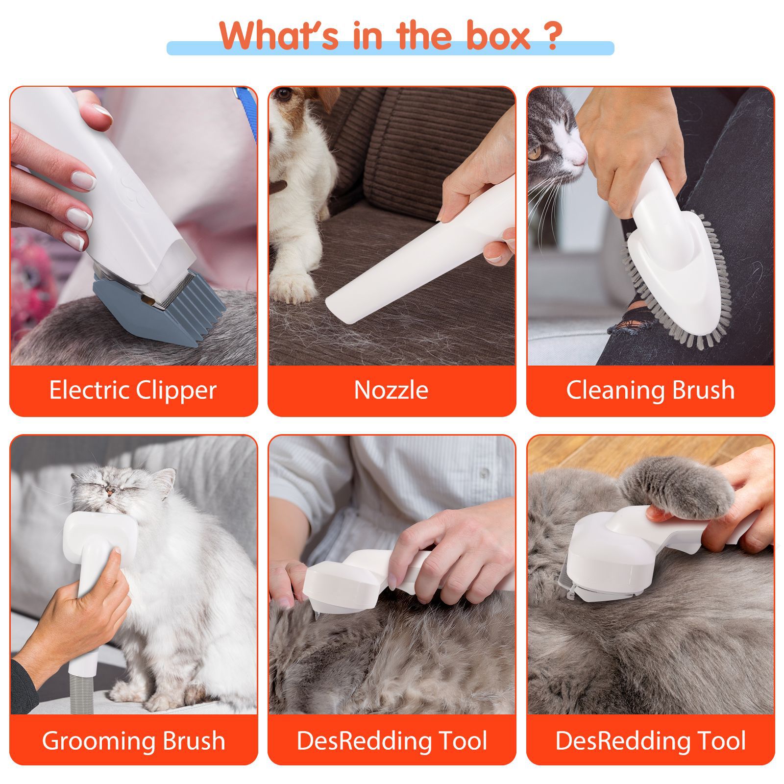 6-in-1-Damenpflege-Vakuum-Set, – Dog Grooming Clippers Bewertung und Preis