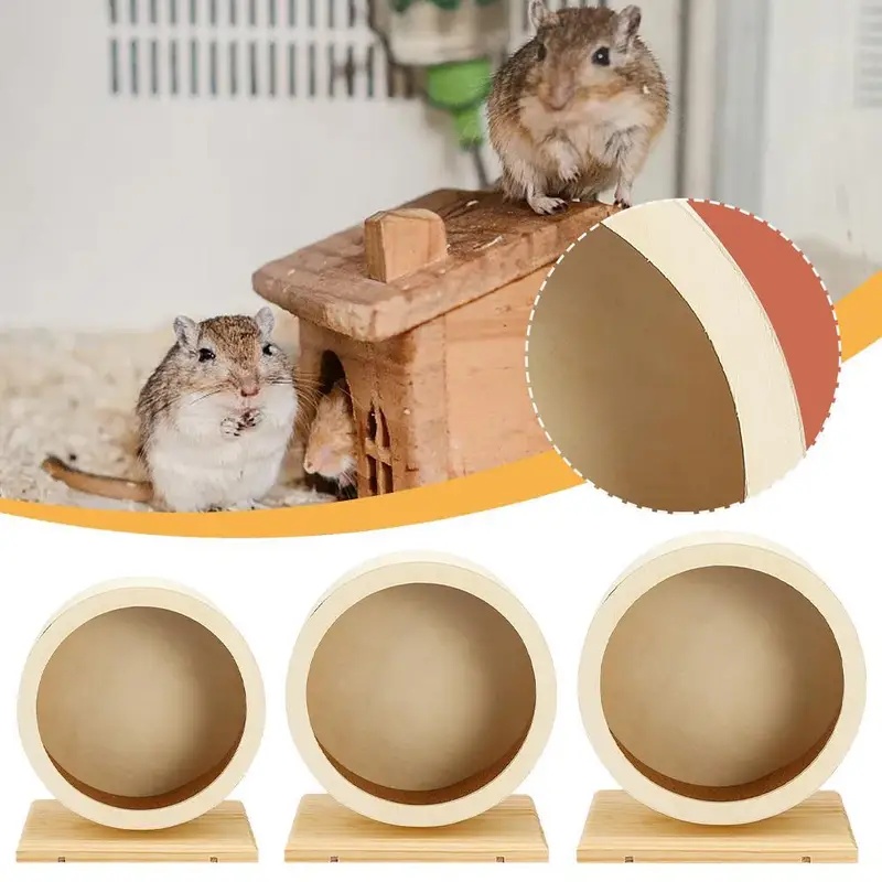 Geräuscharmes Holz-Laufrad für – Hamster Cage Wheel Bewertung und Preis